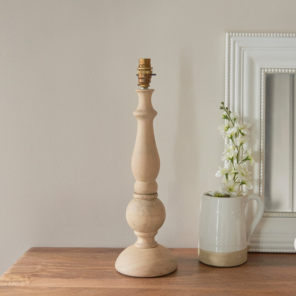 Hadcot Table Lamp - Natural Wood Endon 2
