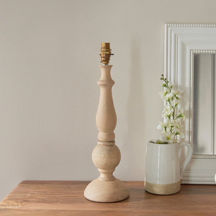 Hadcot Table Lamp - Natural Wood Endon 2