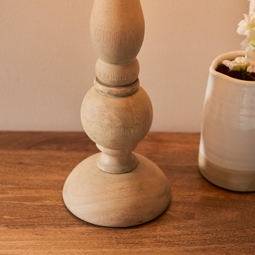 Hadcot Table Lamp - Natural Wood Endon 5