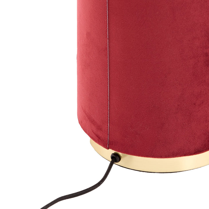 Devia Floor Lamp - Burgundy Velvet Light & Living 5