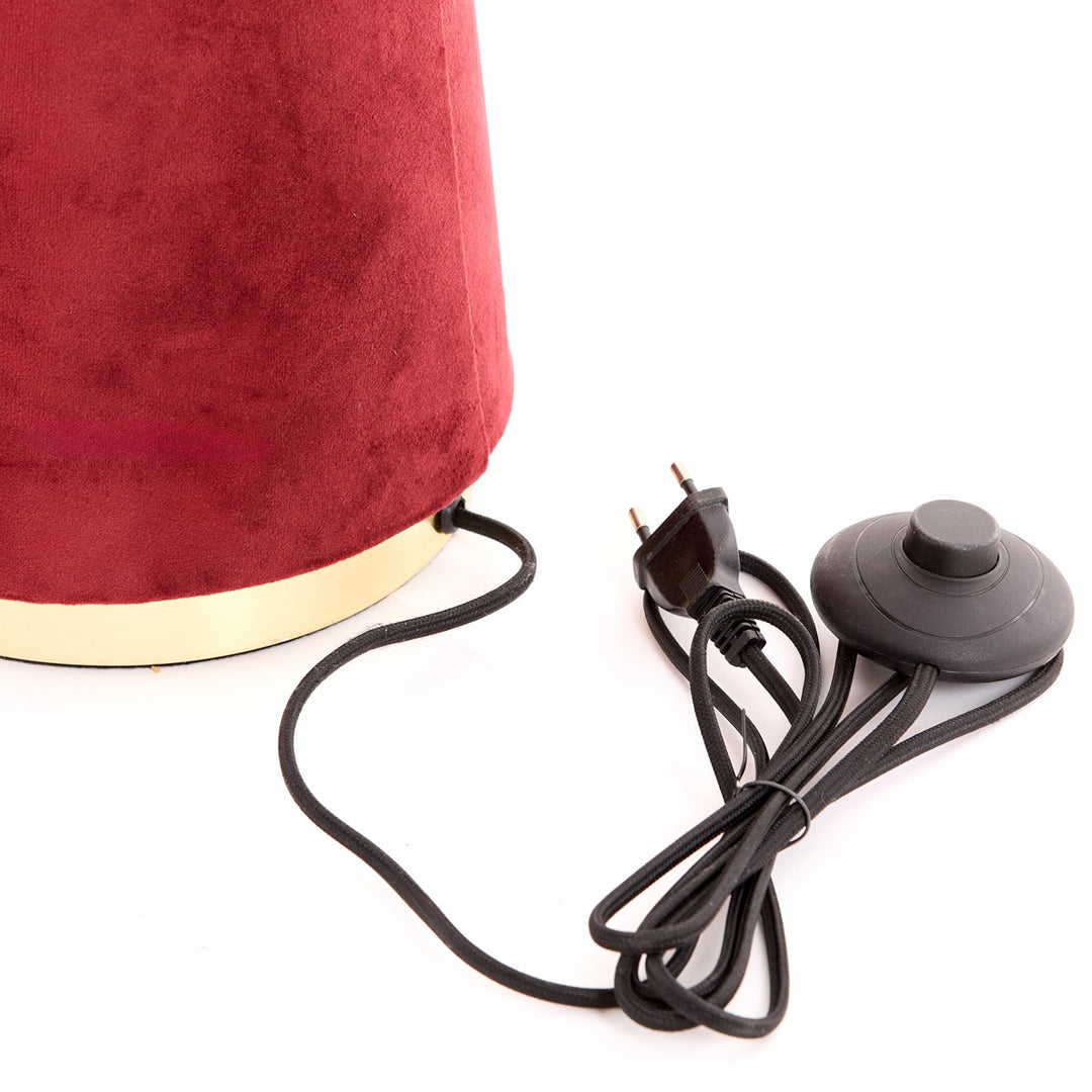 Devia Floor Lamp - Burgundy Velvet Light & Living 6