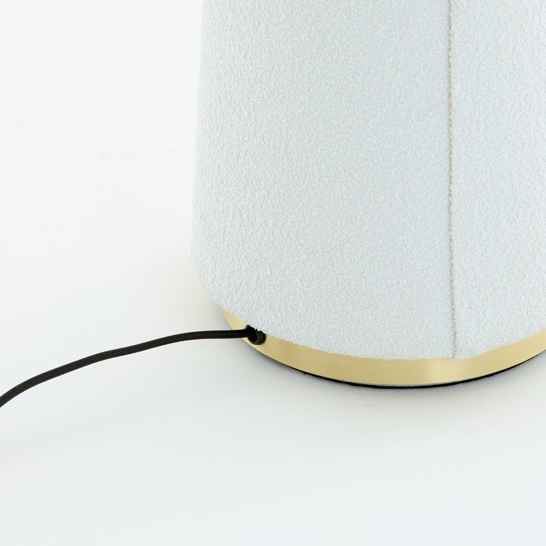 Devia Bouclé Floor Lamp - Cream Light & Living 4