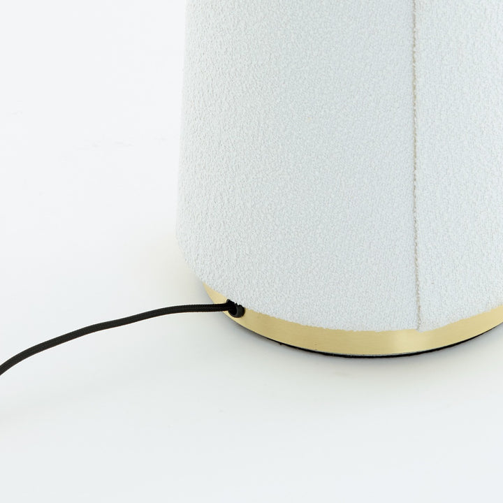 Devia Bouclé Floor Lamp - Cream Light & Living 4
