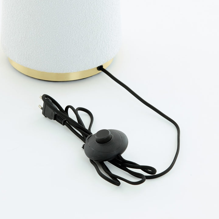 Devia Bouclé Floor Lamp - Cream Light & Living 6