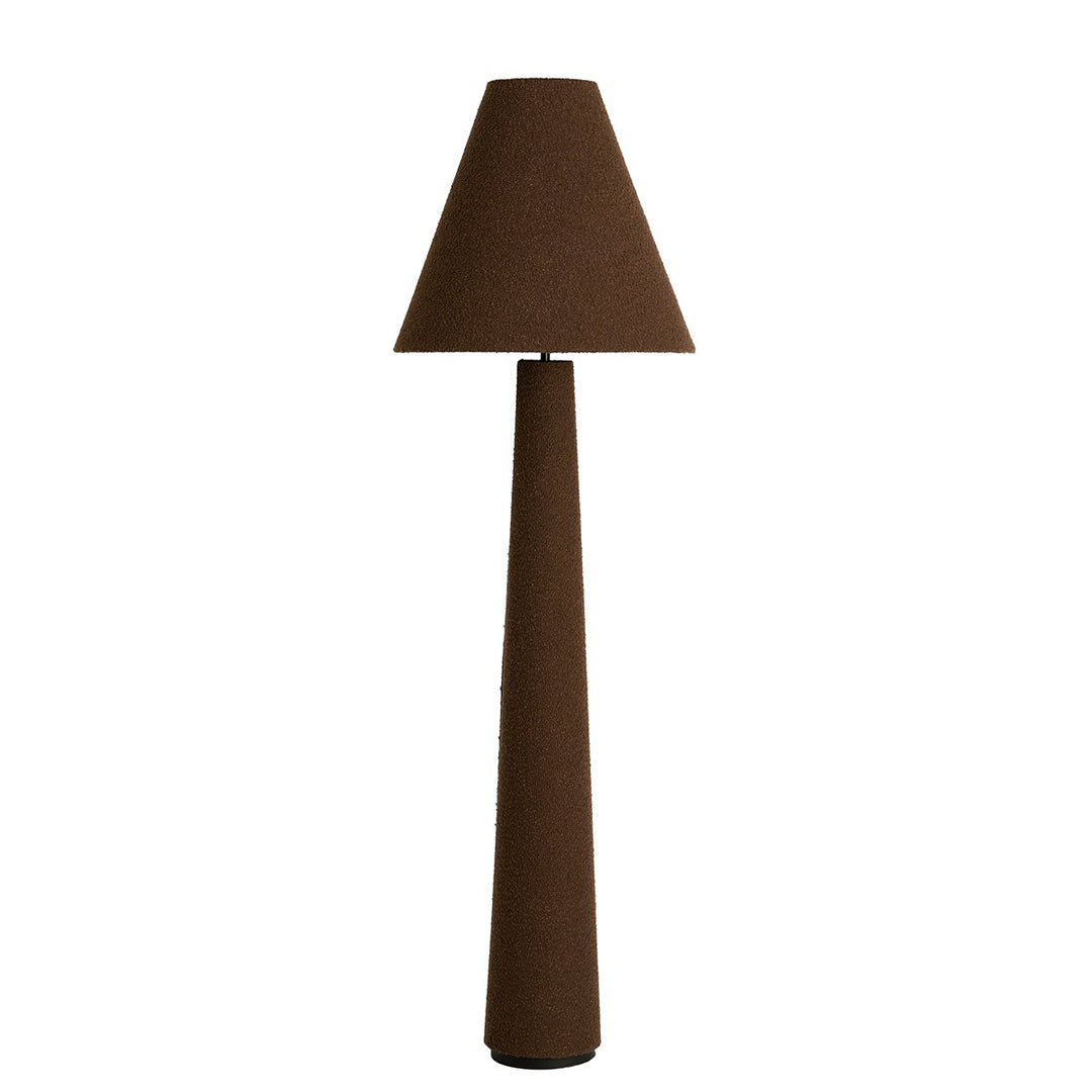 Devia Bouclé Floor Lamp - Brown Light & Living 1