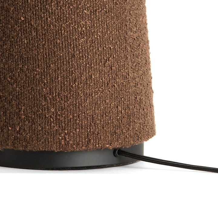 Devia Bouclé Floor Lamp - Brown Light & Living 3