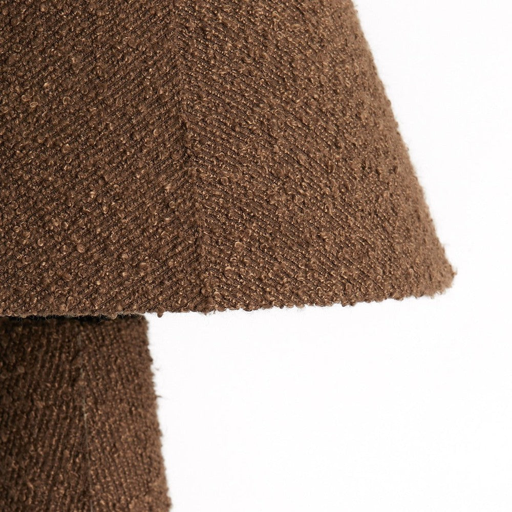 Devia Bouclé Floor Lamp - Brown Light & Living 4
