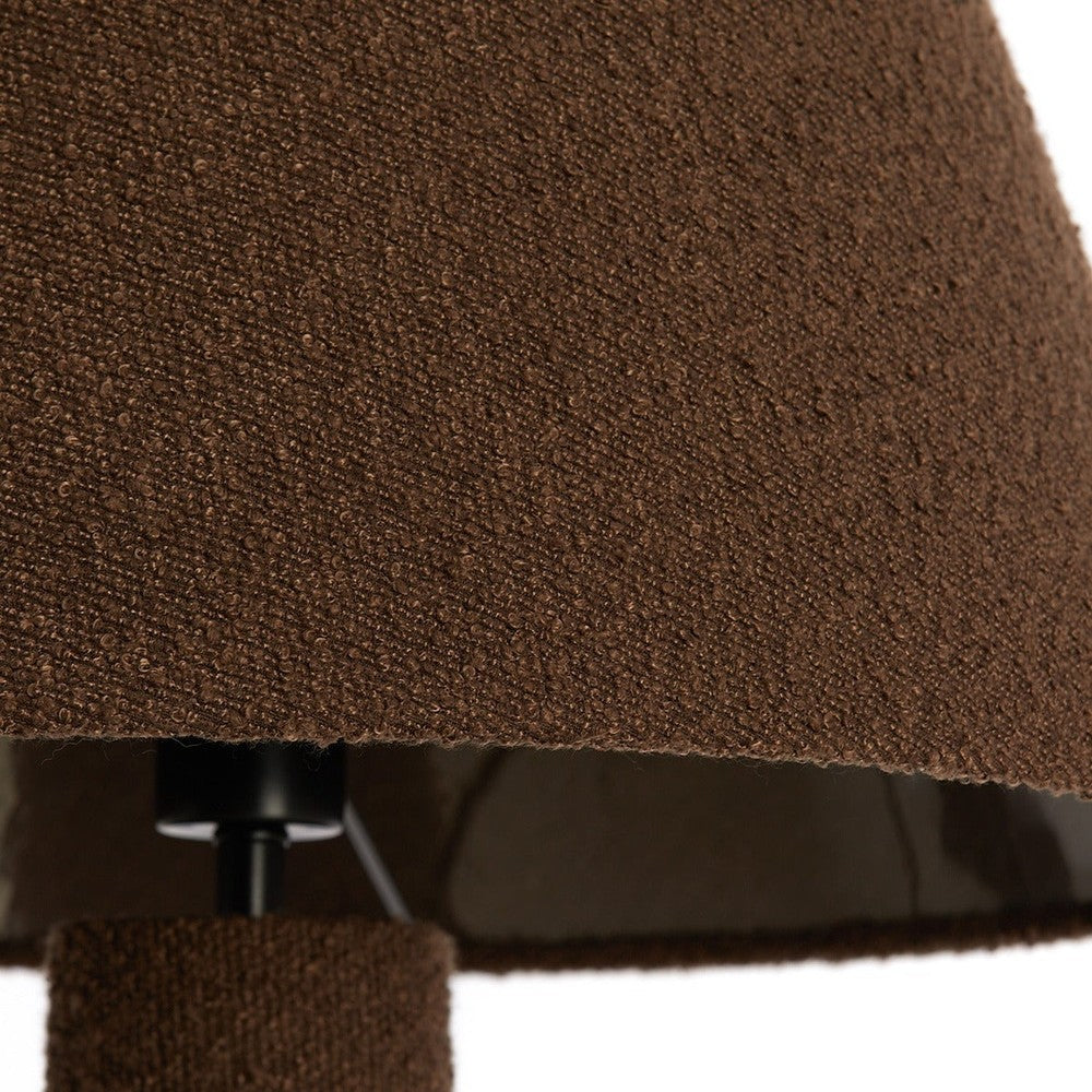 Devia Bouclé Floor Lamp - Brown Light & Living 5