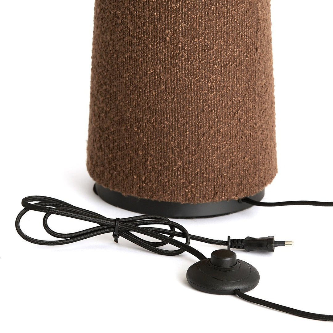 Devia Bouclé Floor Lamp - Brown Light & Living 8