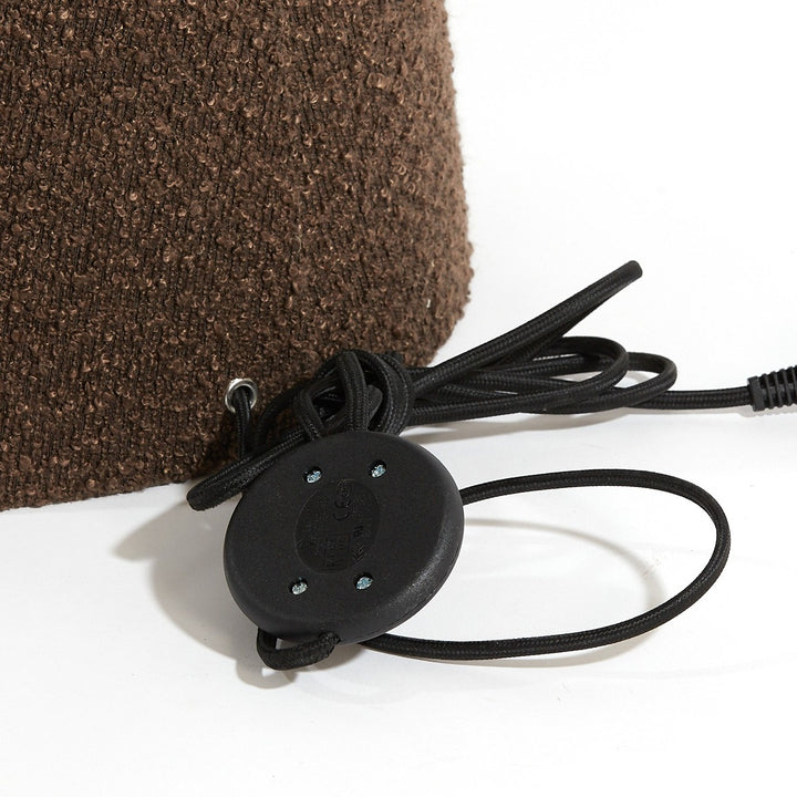Micky Bouclé Floor Lamp - Brown Light & Living 2