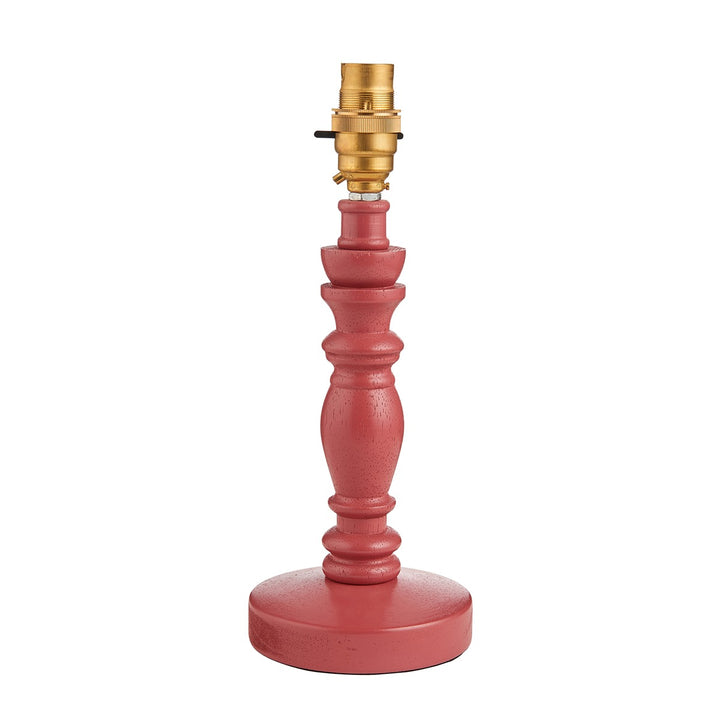 Barley Table Lamp - Satin Pink Clay Paint Endon 1