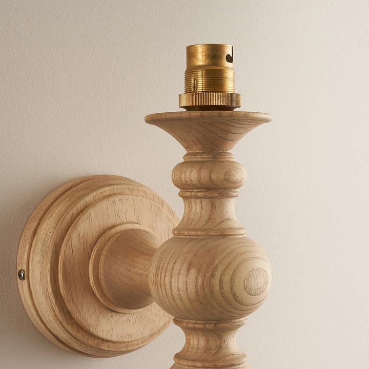 Barley 1 Wall Light - Natural Ash Endon 6