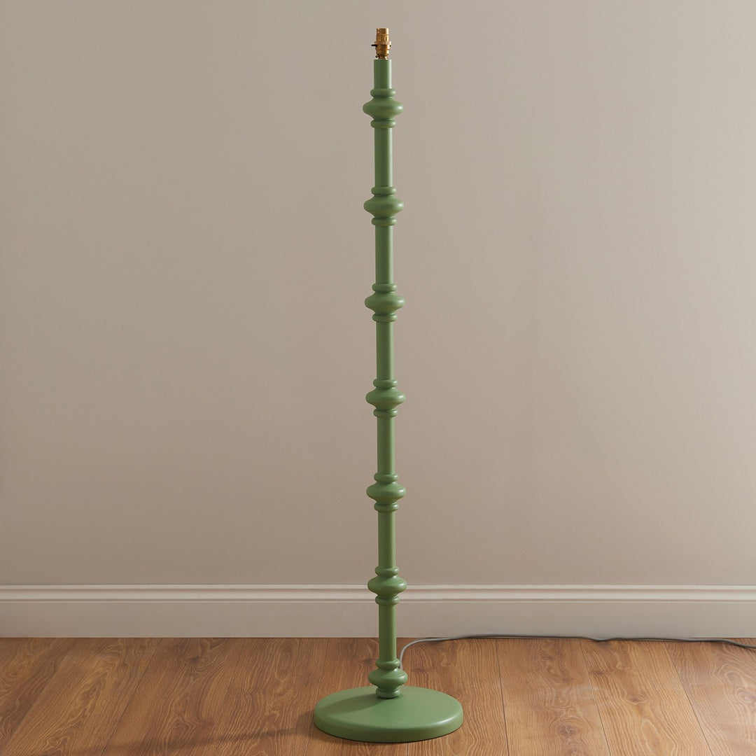 Endon Aldeby Floor Light - Satin Cotswold Green Paint
