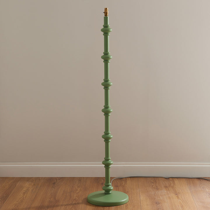 Endon Aldeby Floor Light - Satin Cotswold Green Paint
