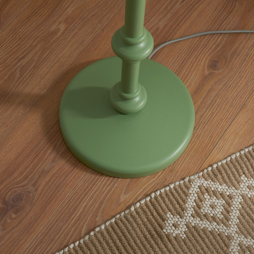 Endon Aldeby Floor Light - Satin Cotswold Green Paint