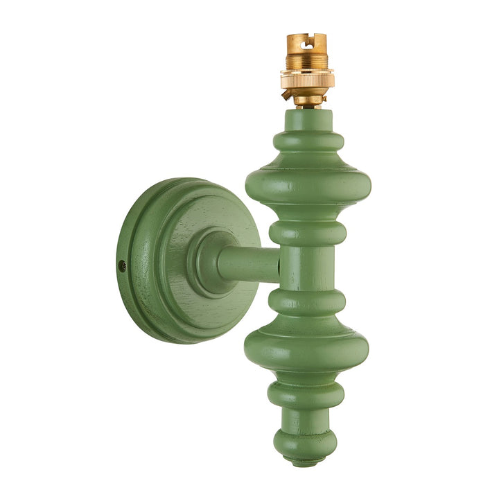 Aldeby Wall Light - Satin Cotswold Green Paint Endon 1