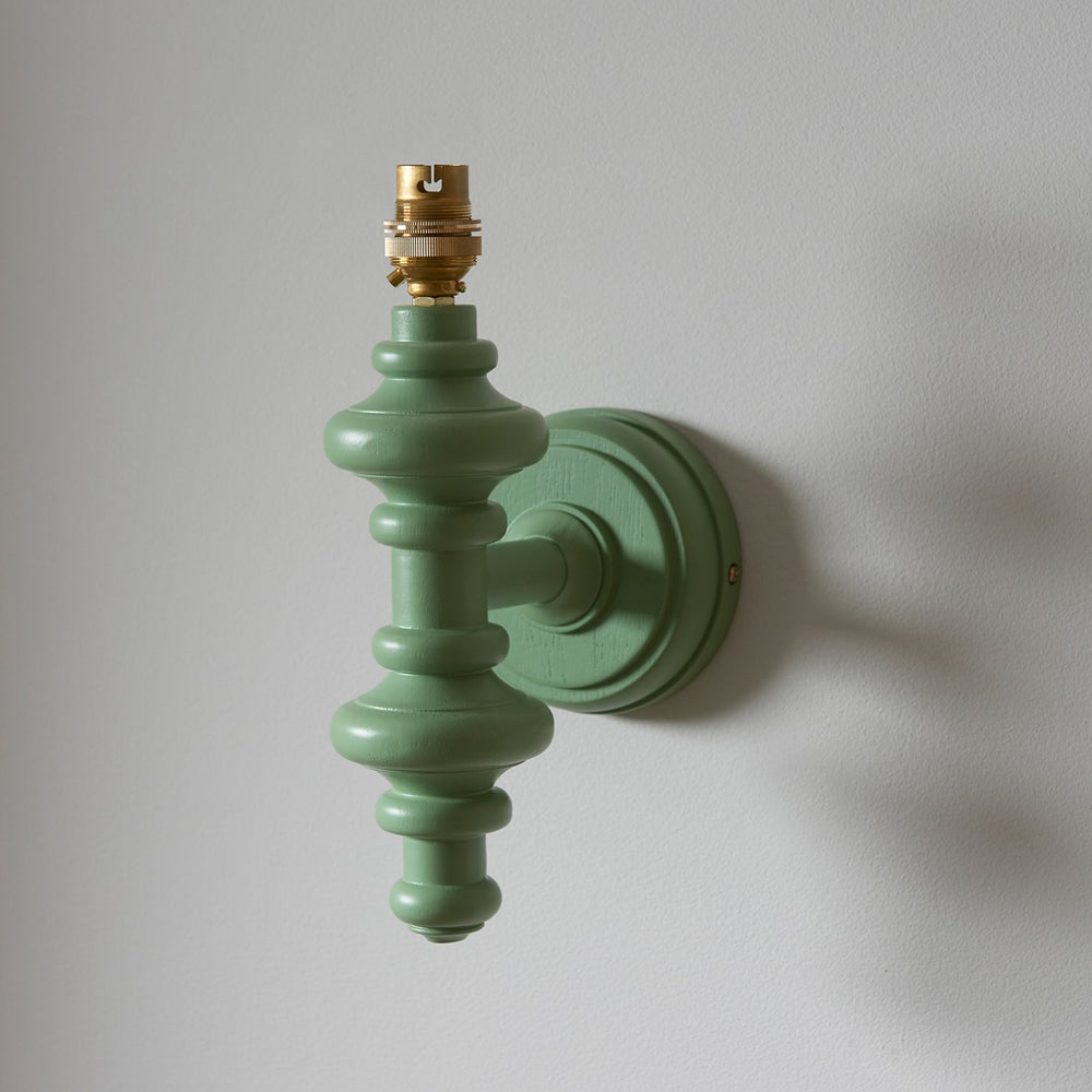 Aldeby Wall Light - Satin Cotswold Green Paint Endon 2