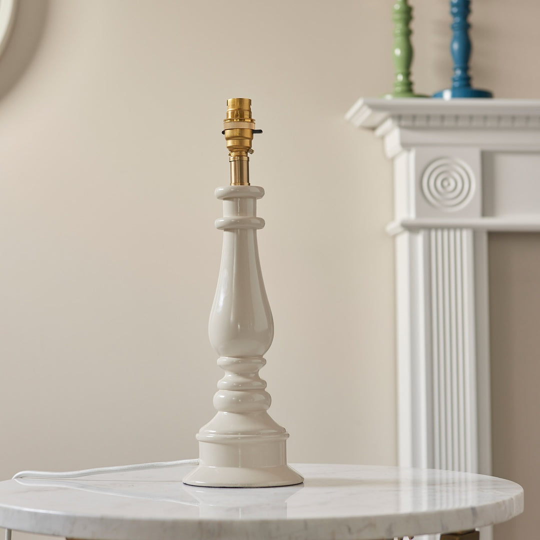 Laurel Table Lamp - Almond White Endon 2