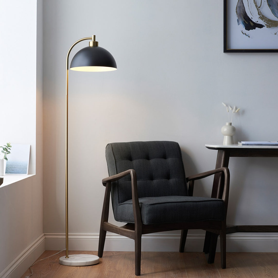 Bocco Floor Lamp - Matt Black Endon 2