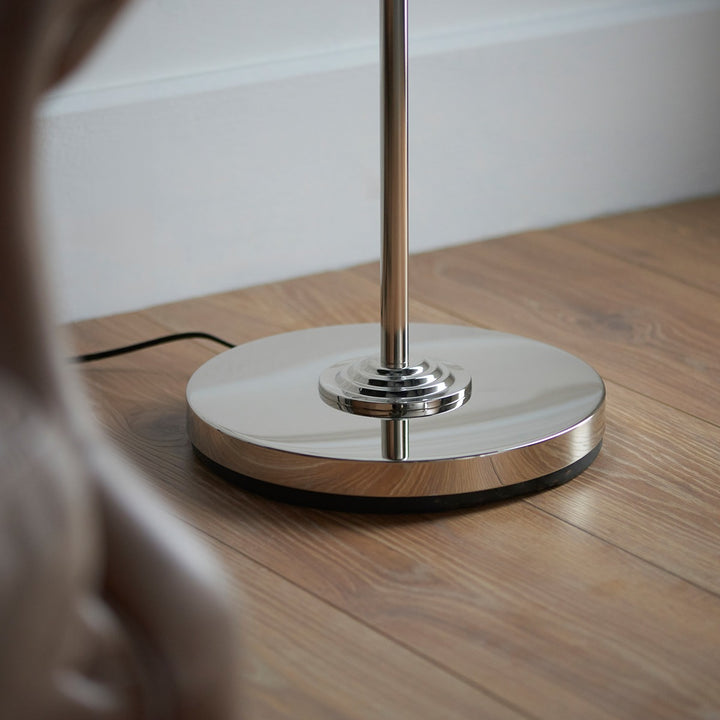 Hiden Floor Lamp - Brushed Chrome Endon 3
