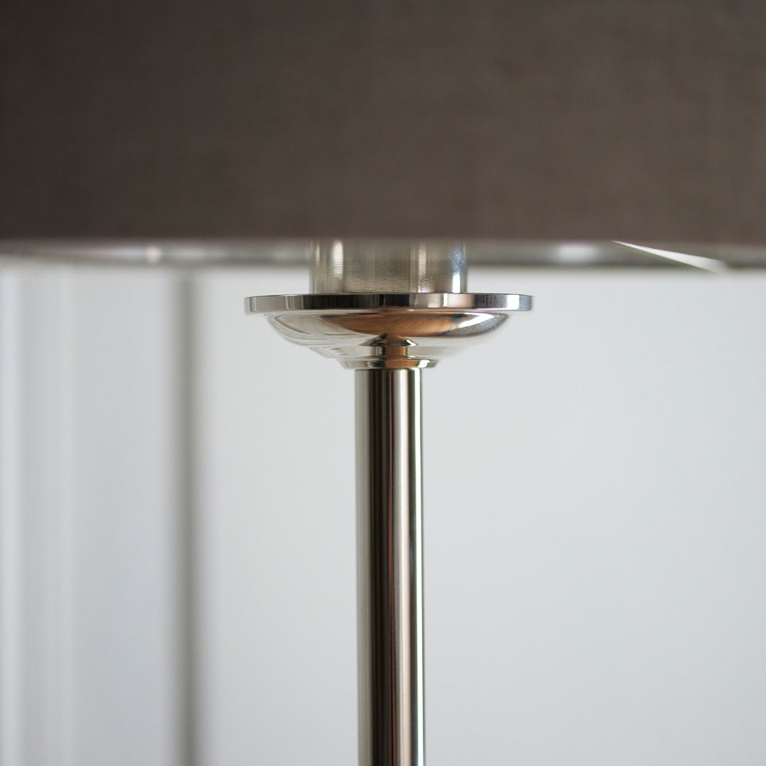 Hiden Floor Lamp - Brushed Chrome Endon 6