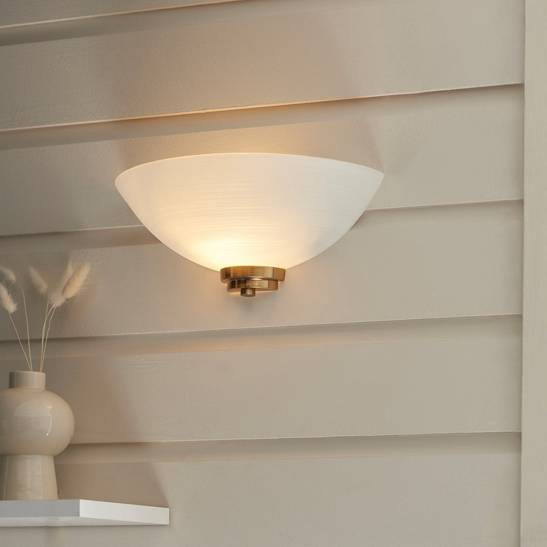 Welton 1 Wall Light - Brushed Aged Brass Endon 2
