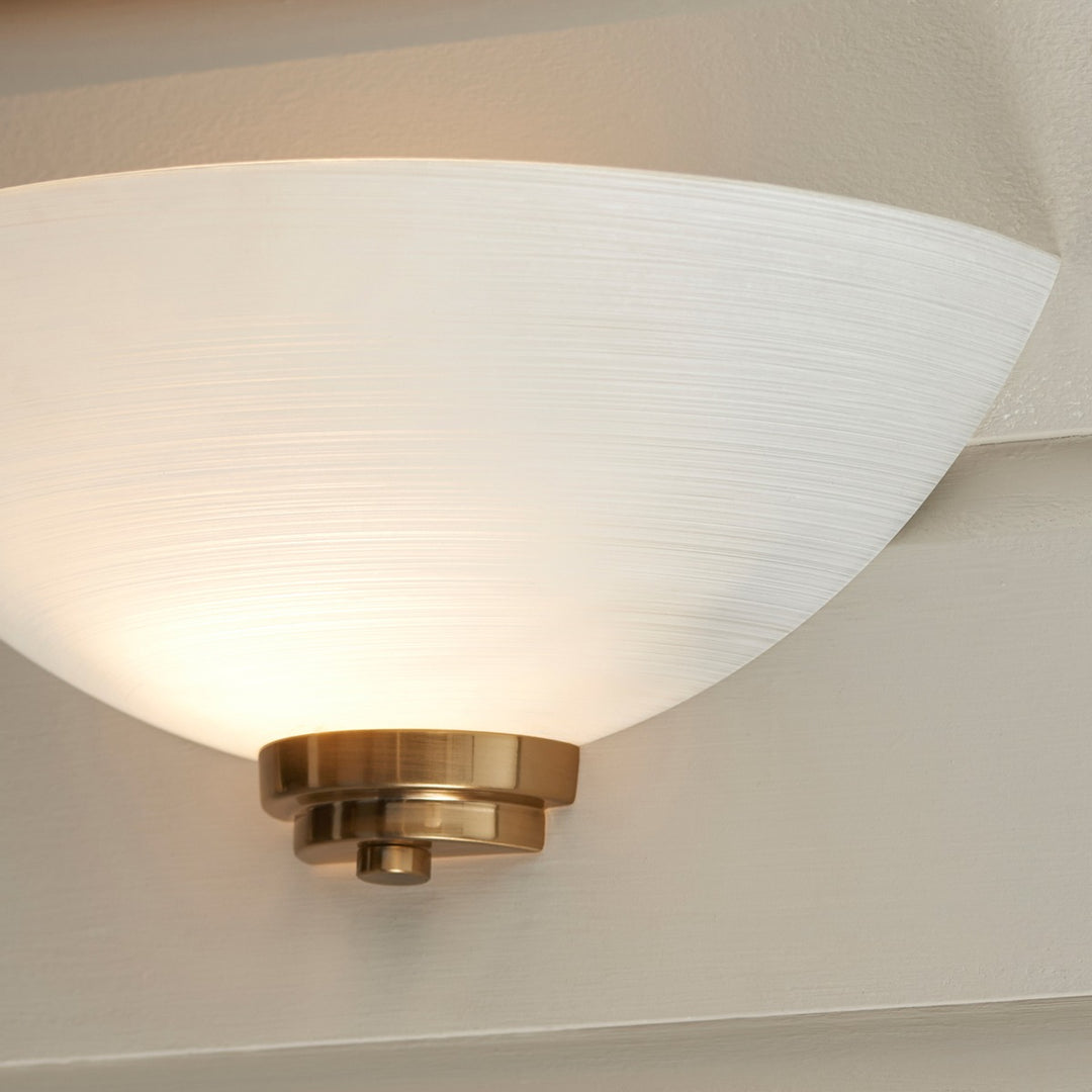 Welton 1 Wall Light - Brushed Aged Brass Endon 3