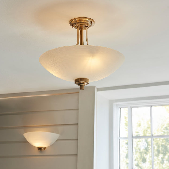 Welton 1 Wall Light - Brushed Aged Brass Endon 5