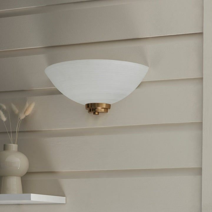 Welton 1 Wall Light - Brushed Aged Brass Endon 7