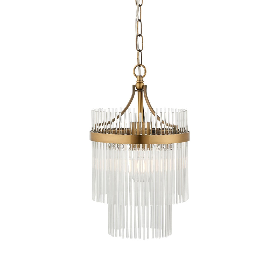 Mariana 1 Light Pendant Light - Antique Brass Endon 9