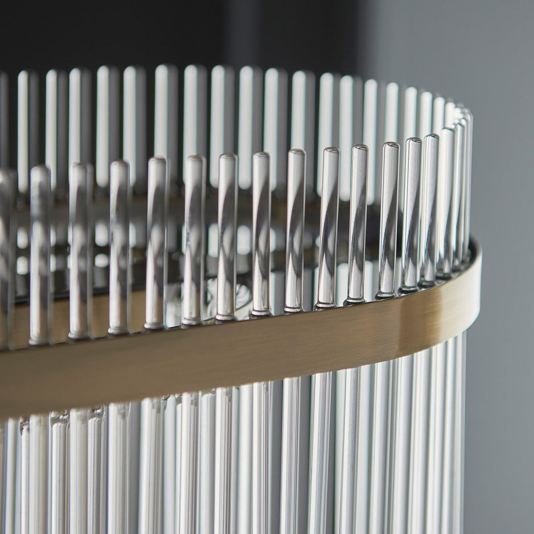 Mariana 4 Light Pendant Light - Antique Brass Endon 3