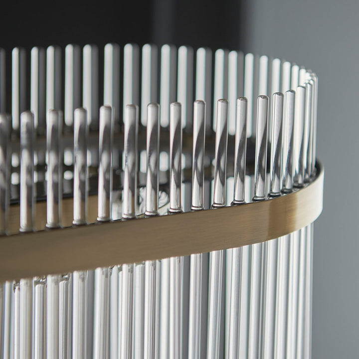 Mariana 4 Light Pendant Light - Antique Brass Endon 3