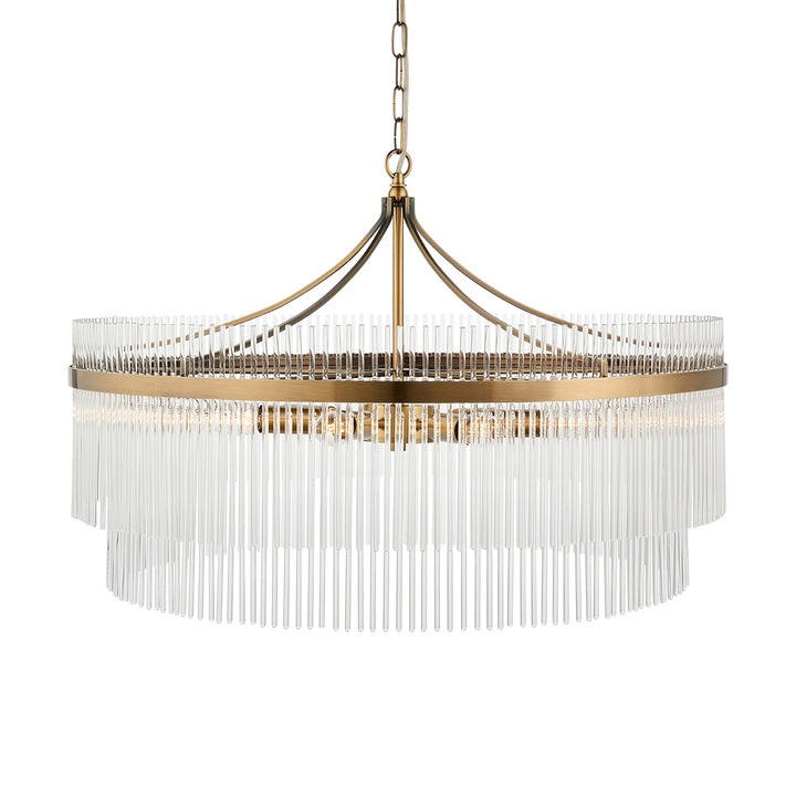 Mariana Grand 7 Light Pendant Light - Antique Brass Endon 6