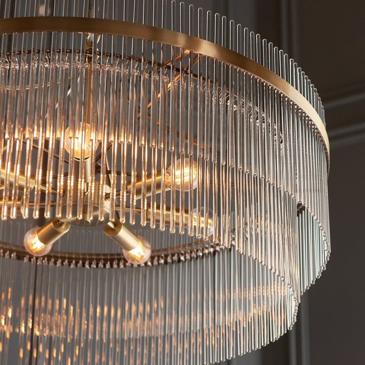 Mariana Grand 7 Light Pendant Light - Antique Brass Endon 3