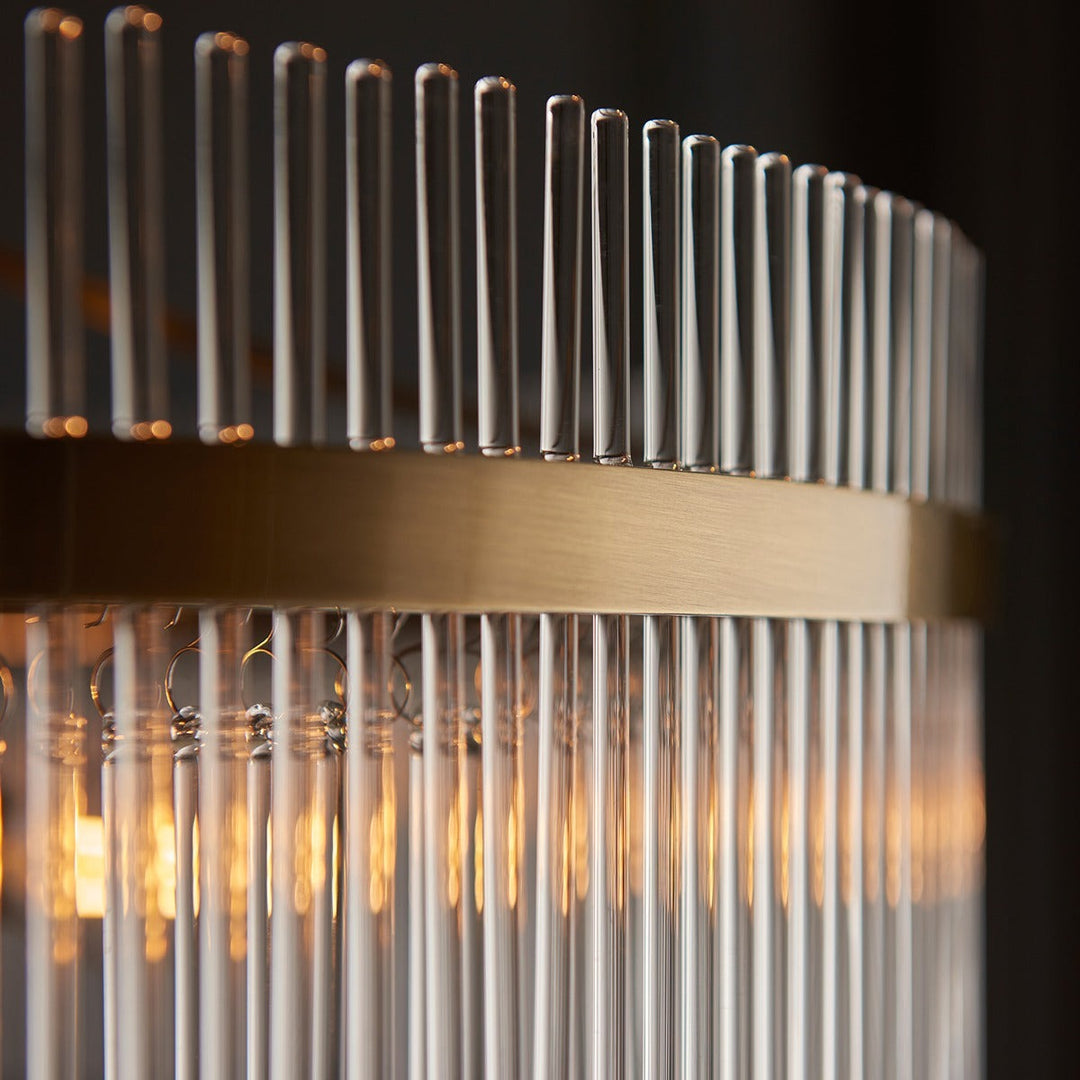 Mariana Grand 7 Light Pendant Light - Antique Brass Endon 4