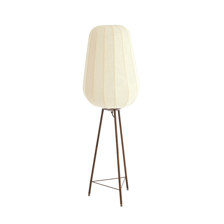 Bibury Wooden Floor Lamp - White Light & Living 1