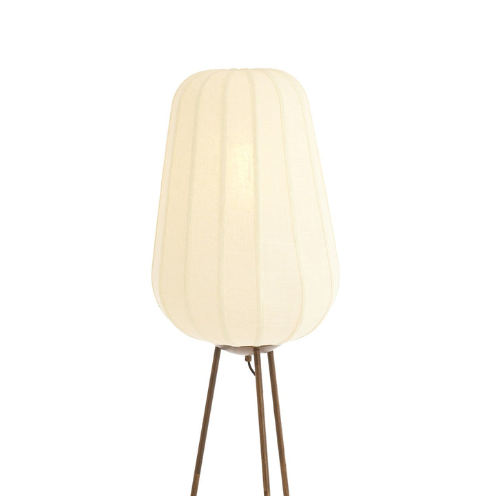 Bibury Wooden Floor Lamp - White Light & Living 6