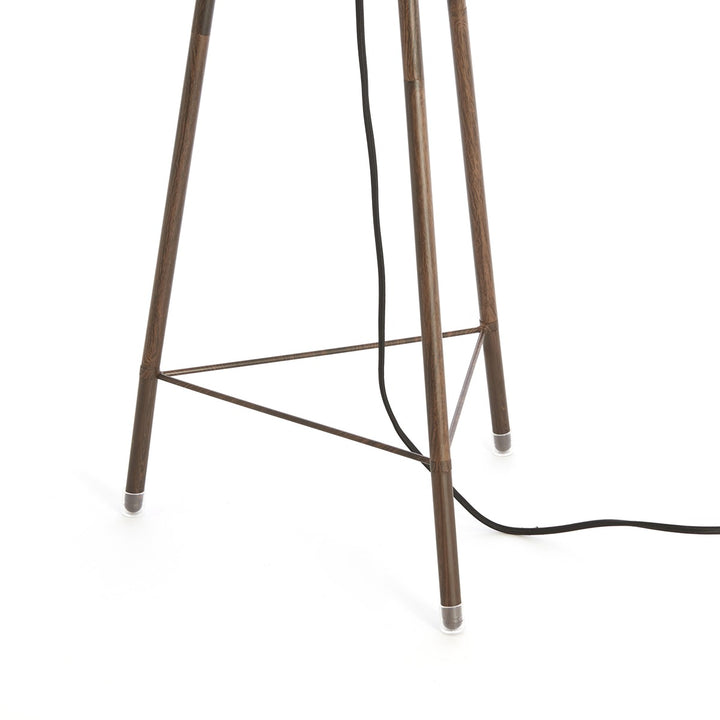 Bibury Wooden Floor Lamp - White Light & Living 8