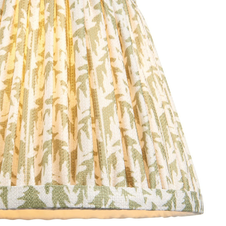 Leaf Shade 20cm - Herb Garden Green Fabric Endon 3