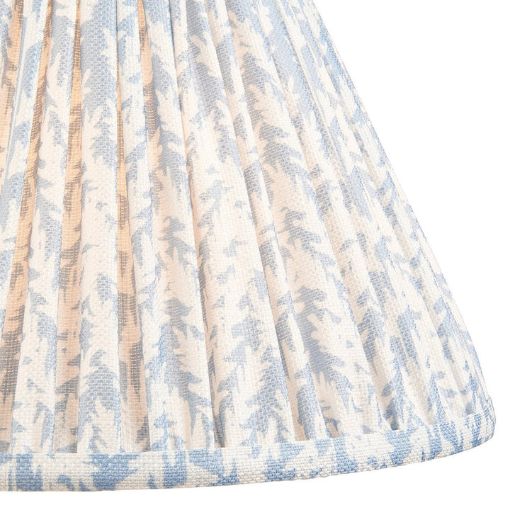 Leaf Shade 30cm - Shell Bay Blue Fabric Endon 3