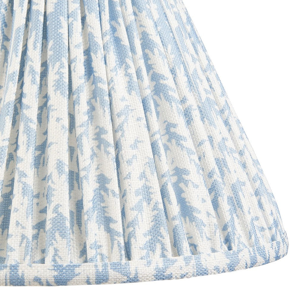 Leaf Shade 30cm - Shell Bay Blue Fabric Endon 4