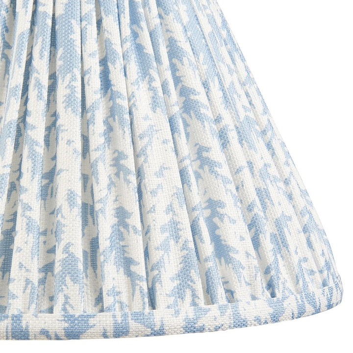 Leaf Shade 30cm - Shell Bay Blue Fabric Endon 4