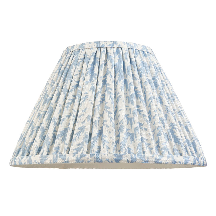 Leaf Shade 30cm - Shell Bay Blue Fabric Endon 1
