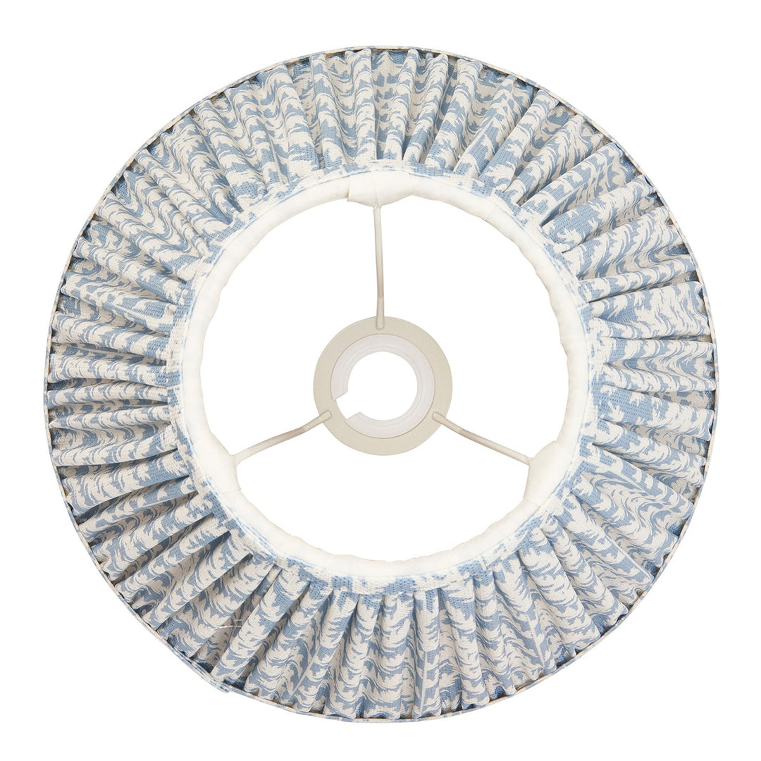 Leaf Shade 30cm - Shell Bay Blue Fabric Endon 5