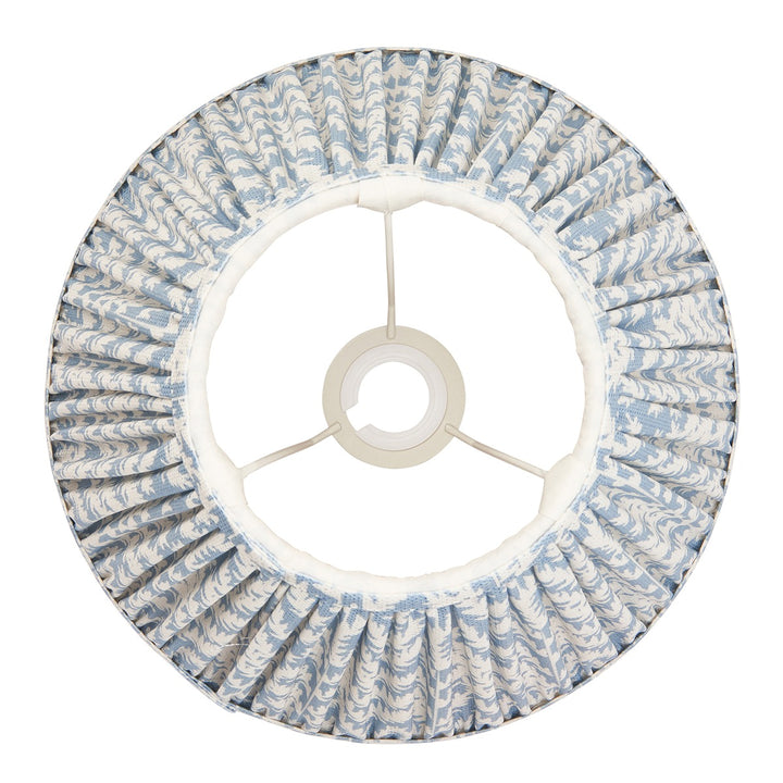 Leaf Shade 30cm - Shell Bay Blue Fabric Endon 5