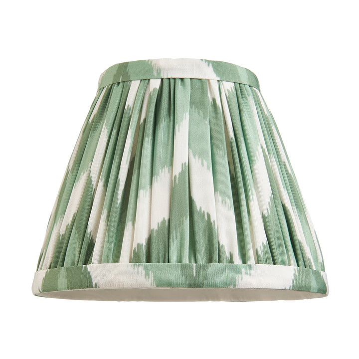 Zigzag Shade 16cm - Cotswold Green Fabric Endon 1