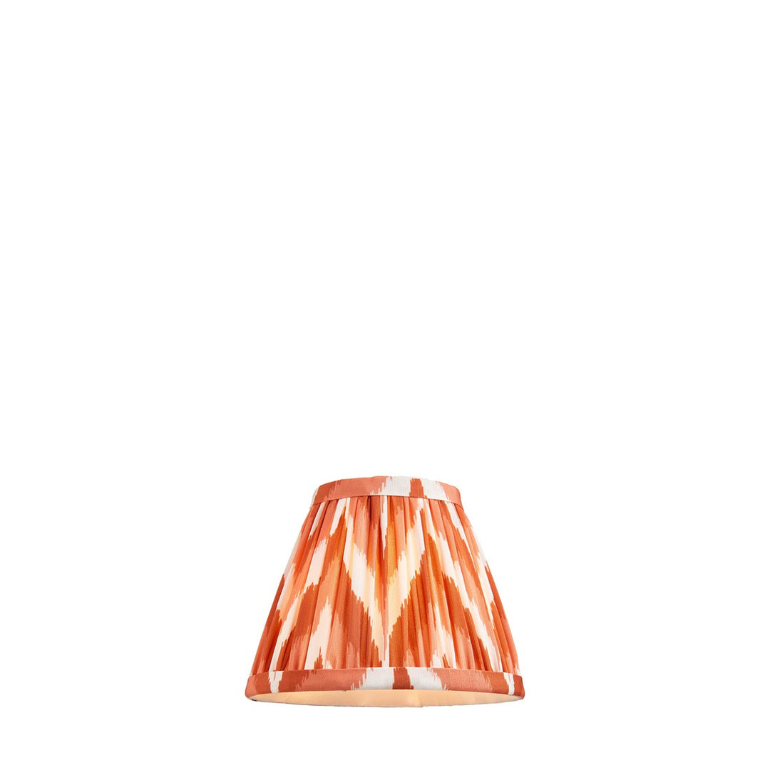 Zigzag Shade 16cm - Apricot Orange Fabric Endon 6