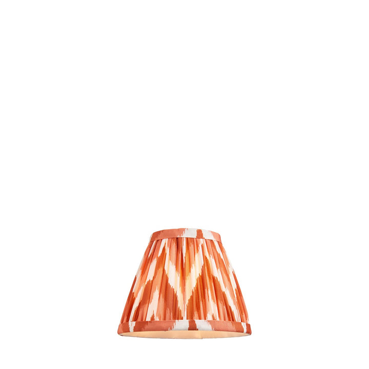 Zigzag Shade 16cm - Apricot Orange Fabric Endon 6