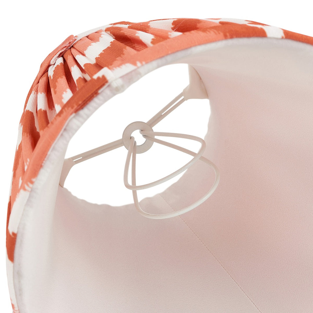 Zigzag Shade 16cm - Apricot Orange Fabric Endon 5