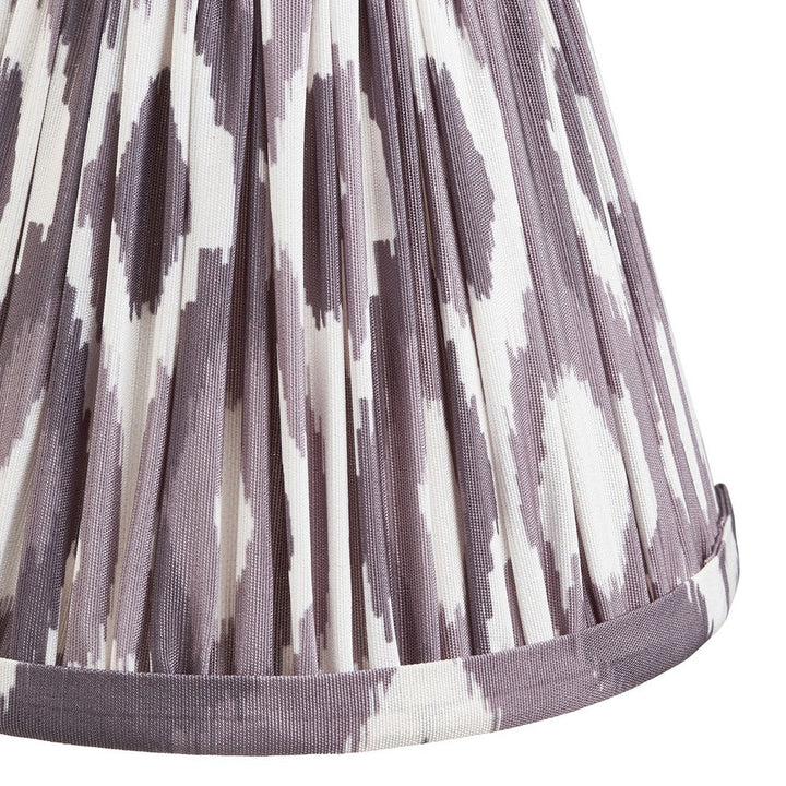 Ikat Shade 16cm - Pearl Grey Fabric Endon 4